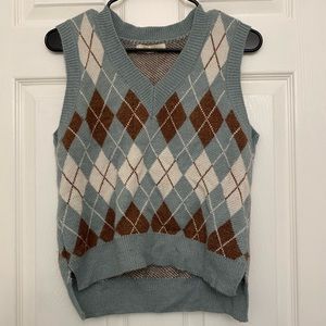 Argyle sweater vest